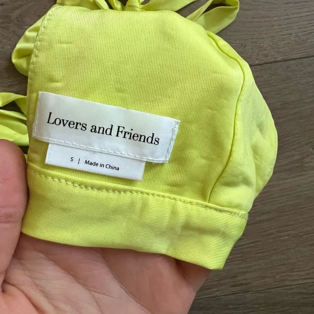 Lovers and Friends Tie Up Top in yellow Size S - Picture 4 of 4